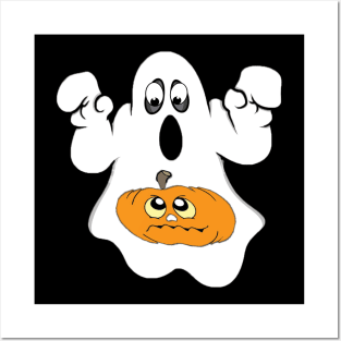 halloween ghost Posters and Art